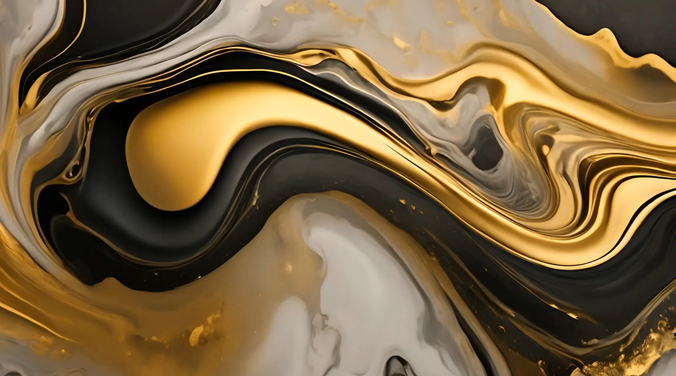 Sleek Golden Swirls Dynamic Video Backdrop